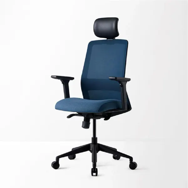 D40 High-Back Mesh Chair with Headrest - Black Saudi Arabia